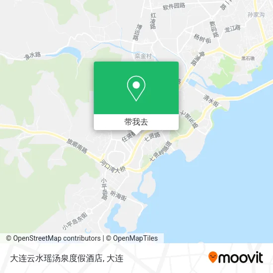 大连云水瑶汤泉度假酒店地图