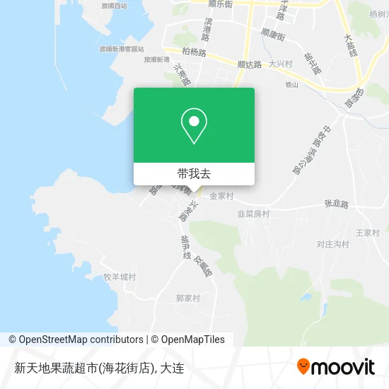 新天地果蔬超市(海花街店)地图