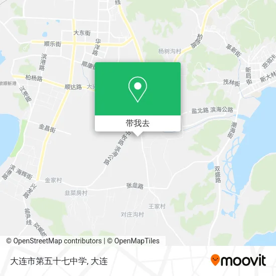 大连市第五十七中学地图