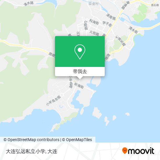 大连弘远私立小学地图