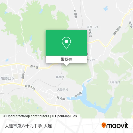 大连市第六十九中学地图