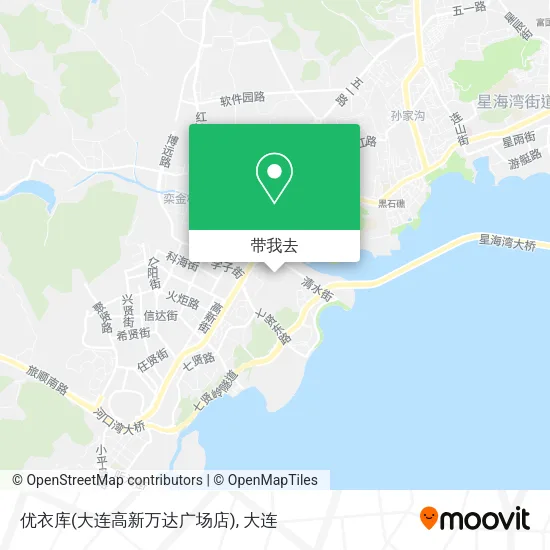 优衣库(大连高新万达广场店)地图