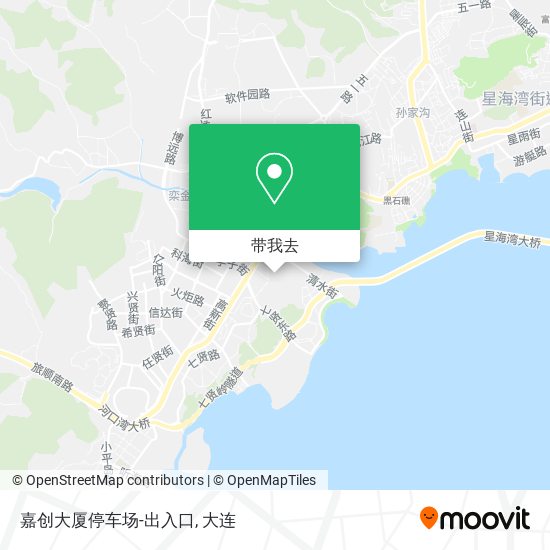 嘉创大厦停车场-出入口地图