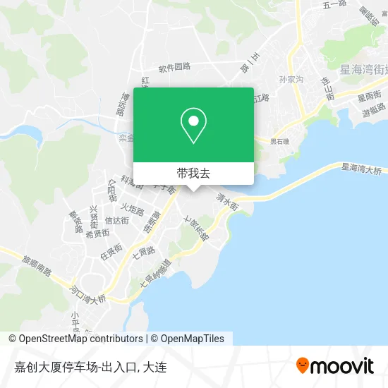 嘉创大厦停车场-出入口地图