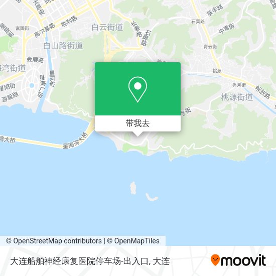 大连船舶神经康复医院停车场-出入口地图