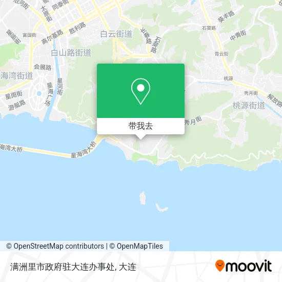 满洲里市政府驻大连办事处地图