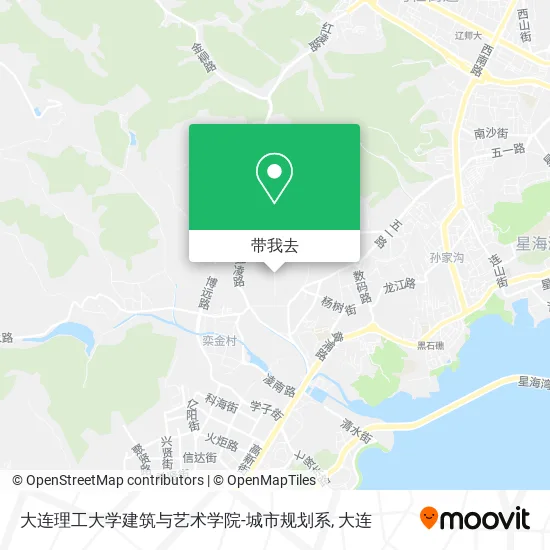 大连理工大学建筑与艺术学院-城市规划系地图