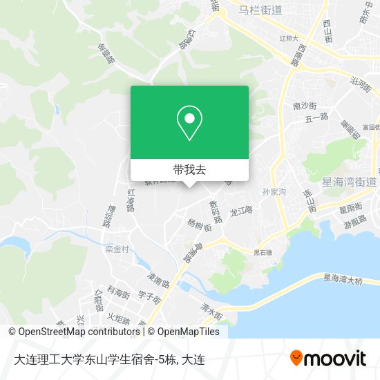 大连理工大学东山学生宿舍-5栋地图
