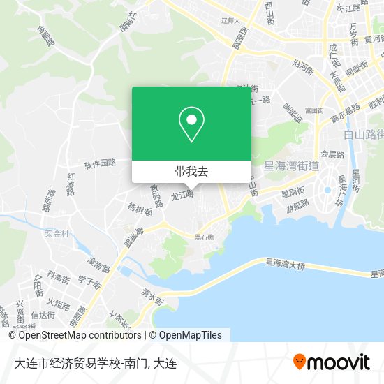 大连市经济贸易学校-南门地图