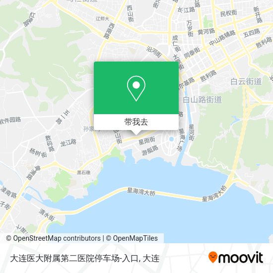大连医大附属第二医院停车场-入口地图