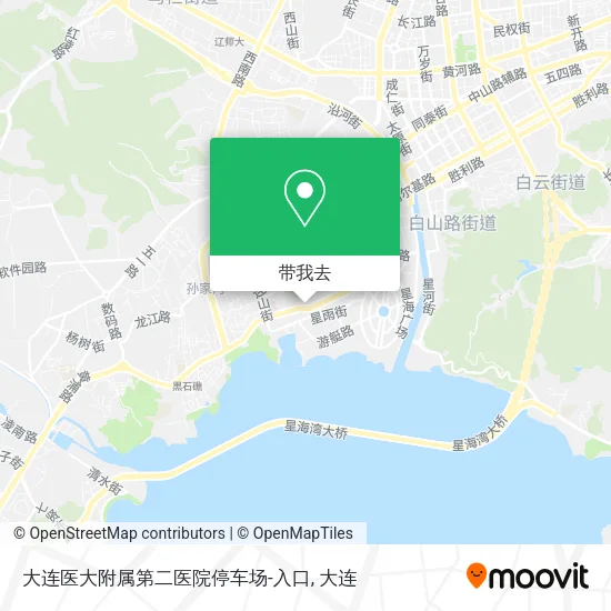 大连医大附属第二医院停车场-入口地图