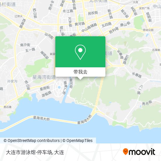 大连市游泳馆-停车场地图