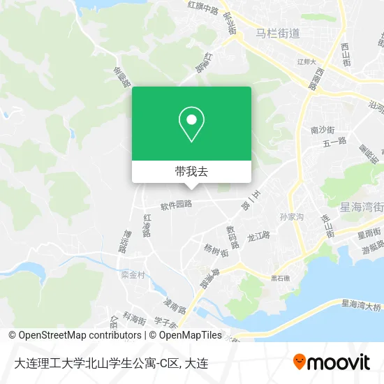 大连理工大学北山学生公寓-C区地图