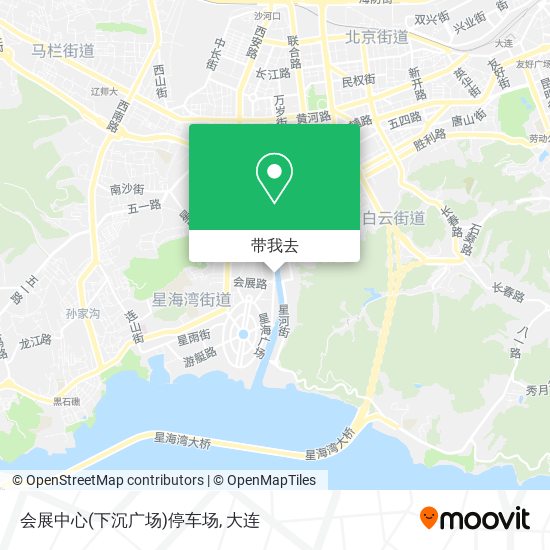 会展中心(下沉广场)停车场地图