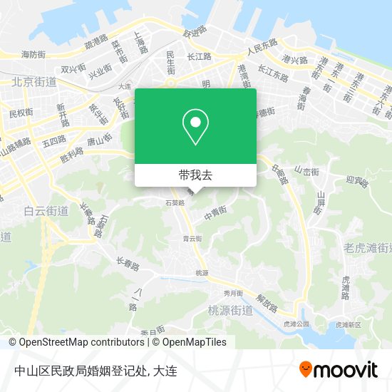 中山区民政局婚姻登记处地图