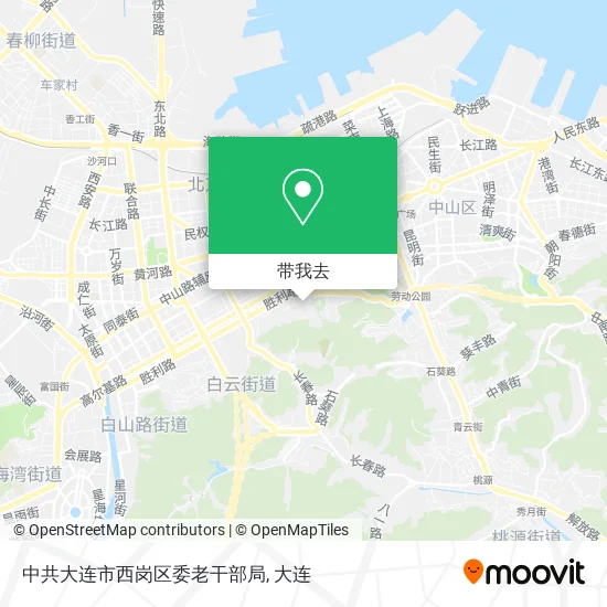 中共大连市西岗区委老干部局地图
