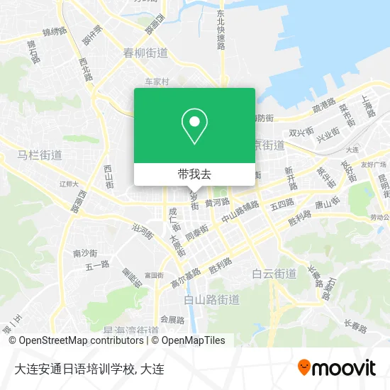 大连安通日语培训学校地图