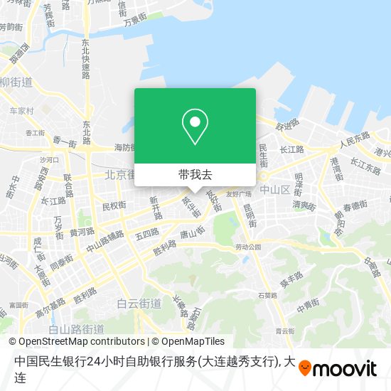 中国民生银行24小时自助银行服务(大连越秀支行)地图