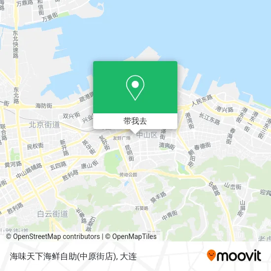 海味天下海鲜自助(中原街店)地图