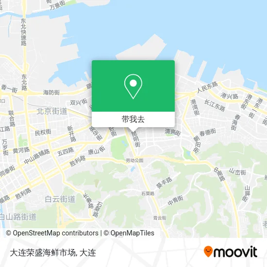 大连荣盛海鲜市场地图