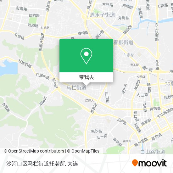 沙河口区马栏街道托老所地图