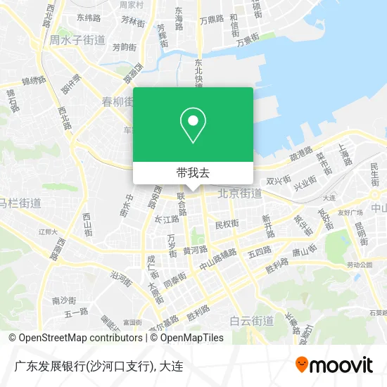广东发展银行(沙河口支行)地图