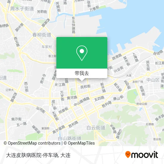 大连皮肤病医院-停车场地图