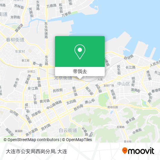 大连市公安局西岗分局地图