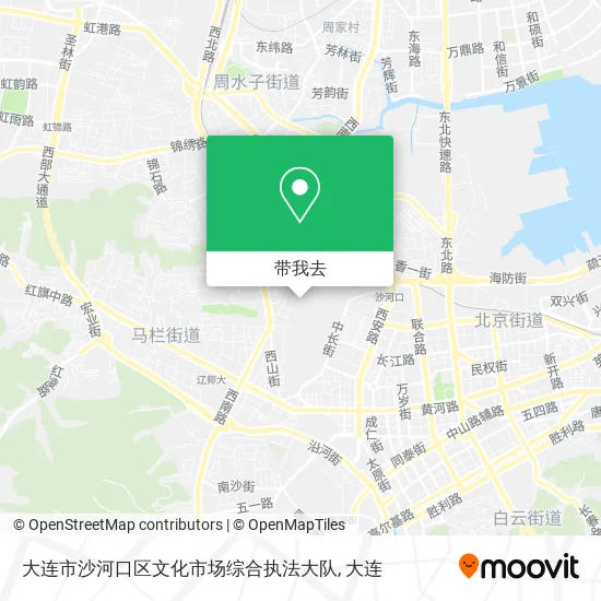 大连市沙河口区文化市场综合执法大队地图