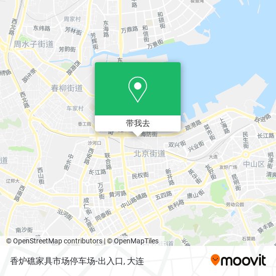 香炉礁家具市场停车场-出入口地图