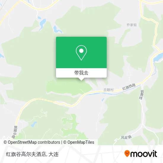 红旗谷高尔夫酒店地图
