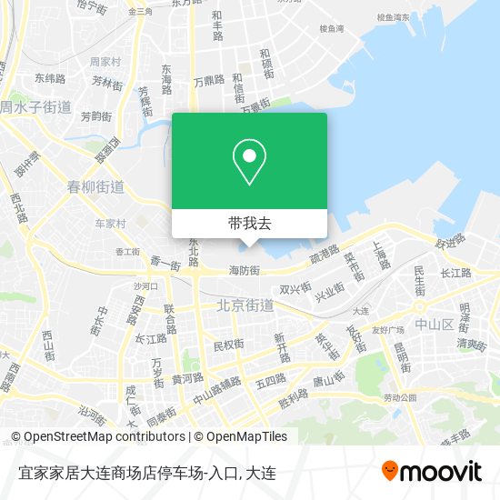 宜家家居大连商场店停车场-入口地图