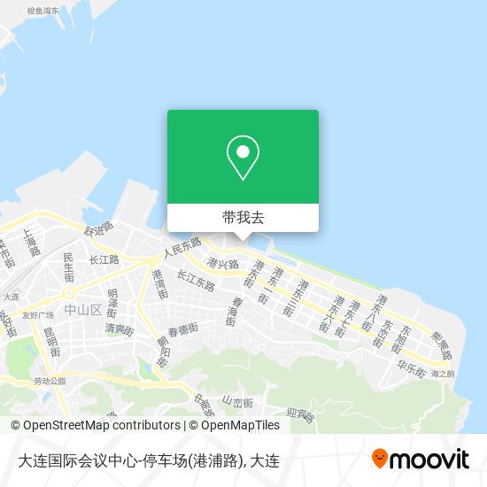 大连国际会议中心-停车场(港浦路)地图