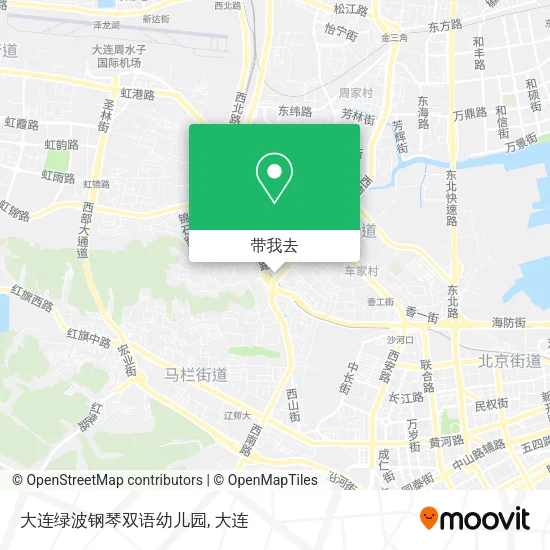 大连绿波钢琴双语幼儿园地图