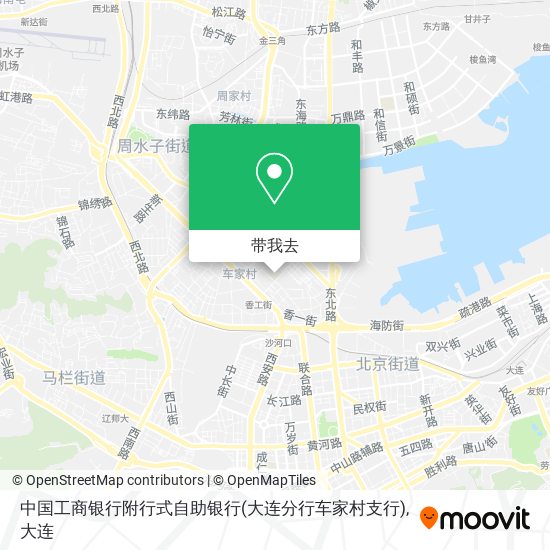 中国工商银行附行式自助银行(大连分行车家村支行)地图