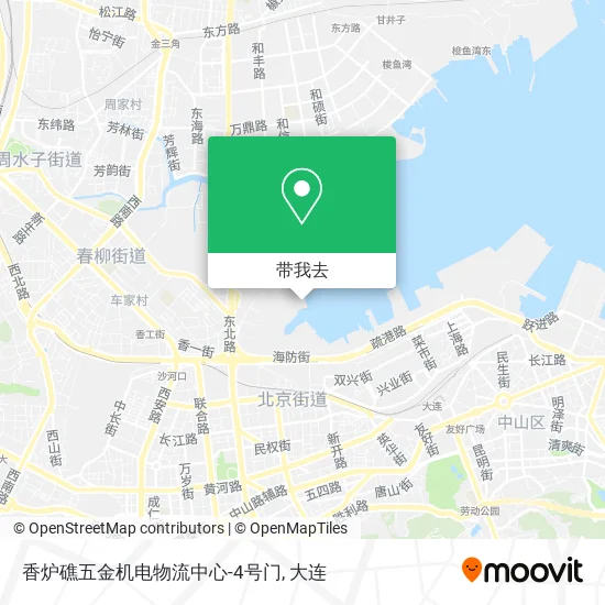 香炉礁五金机电物流中心-4号门地图