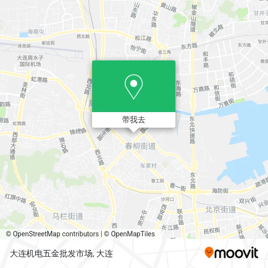 大连机电五金批发市场地图