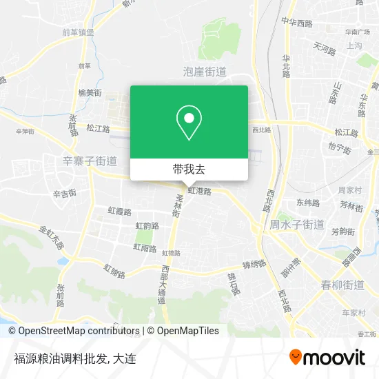 福源粮油调料批发地图
