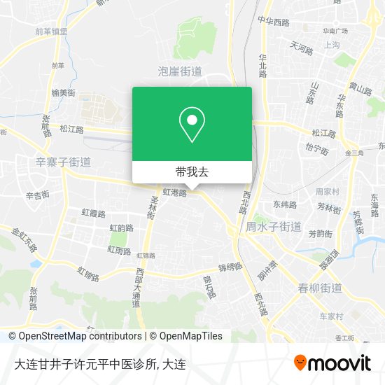 大连甘井子许元平中医诊所地图