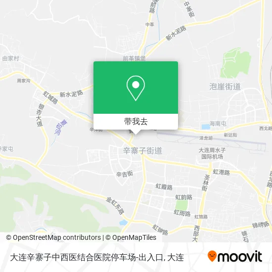 大连辛寨子中西医结合医院停车场-出入口地图