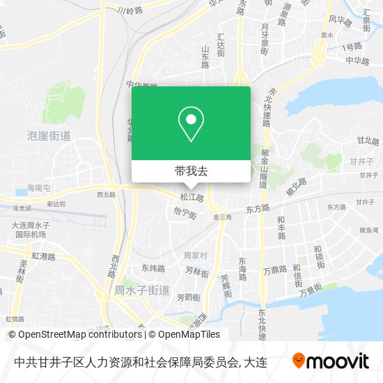 中共甘井子区人力资源和社会保障局委员会地图