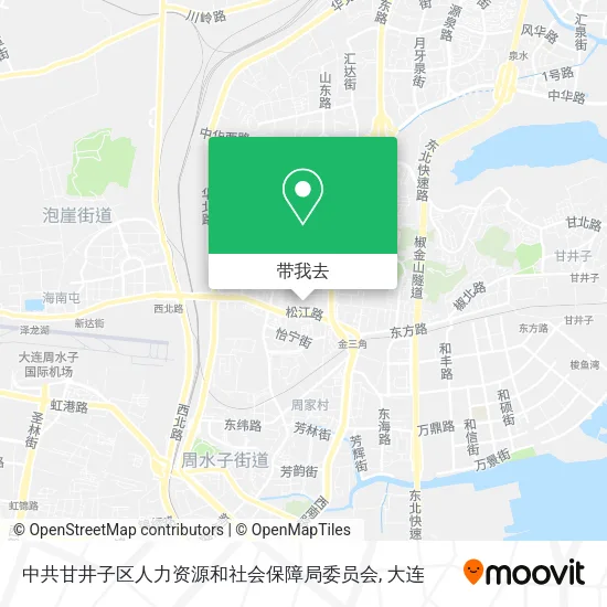 中共甘井子区人力资源和社会保障局委员会地图