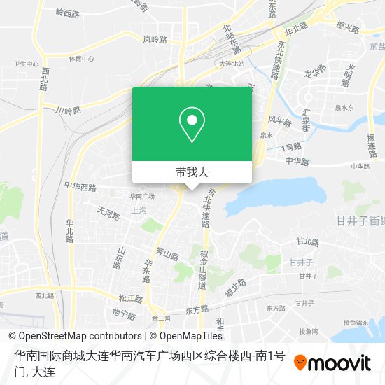 华南国际商城大连华南汽车广场西区综合楼西-南1号门地图
