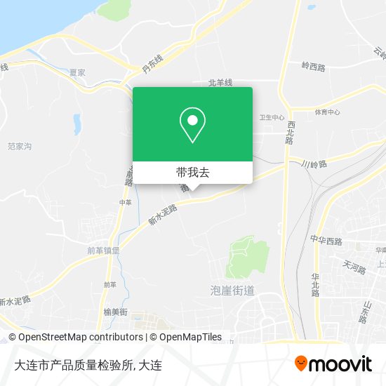 大连市产品质量检验所地图
