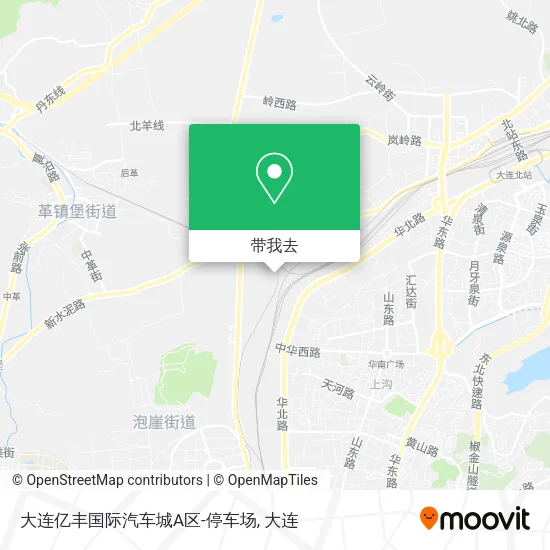 大连亿丰国际汽车城A区-停车场地图