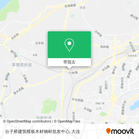 台子桥建筑模板木材钢材批发中心地图
