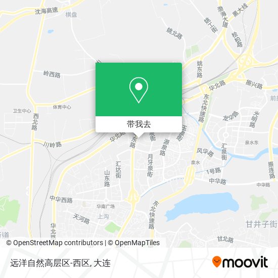远洋自然高层区-西区地图