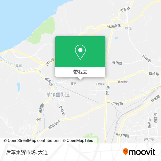后革集贸市场地图