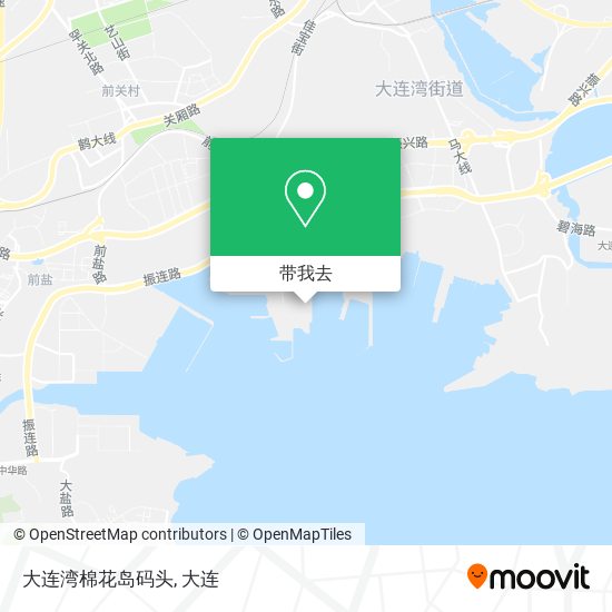 大连湾棉花岛码头地图