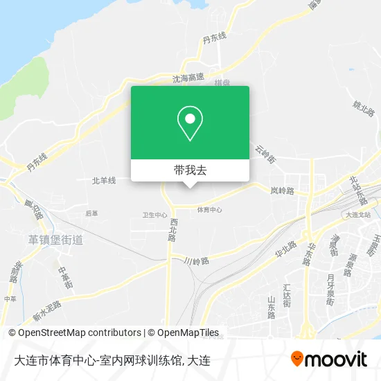 大连市体育中心-室内网球训练馆地图